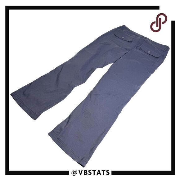 Prana Womens Double Button Halle Performance Boot Hiking Pants Gray Size‎ 10 - Picture 2 of 7
